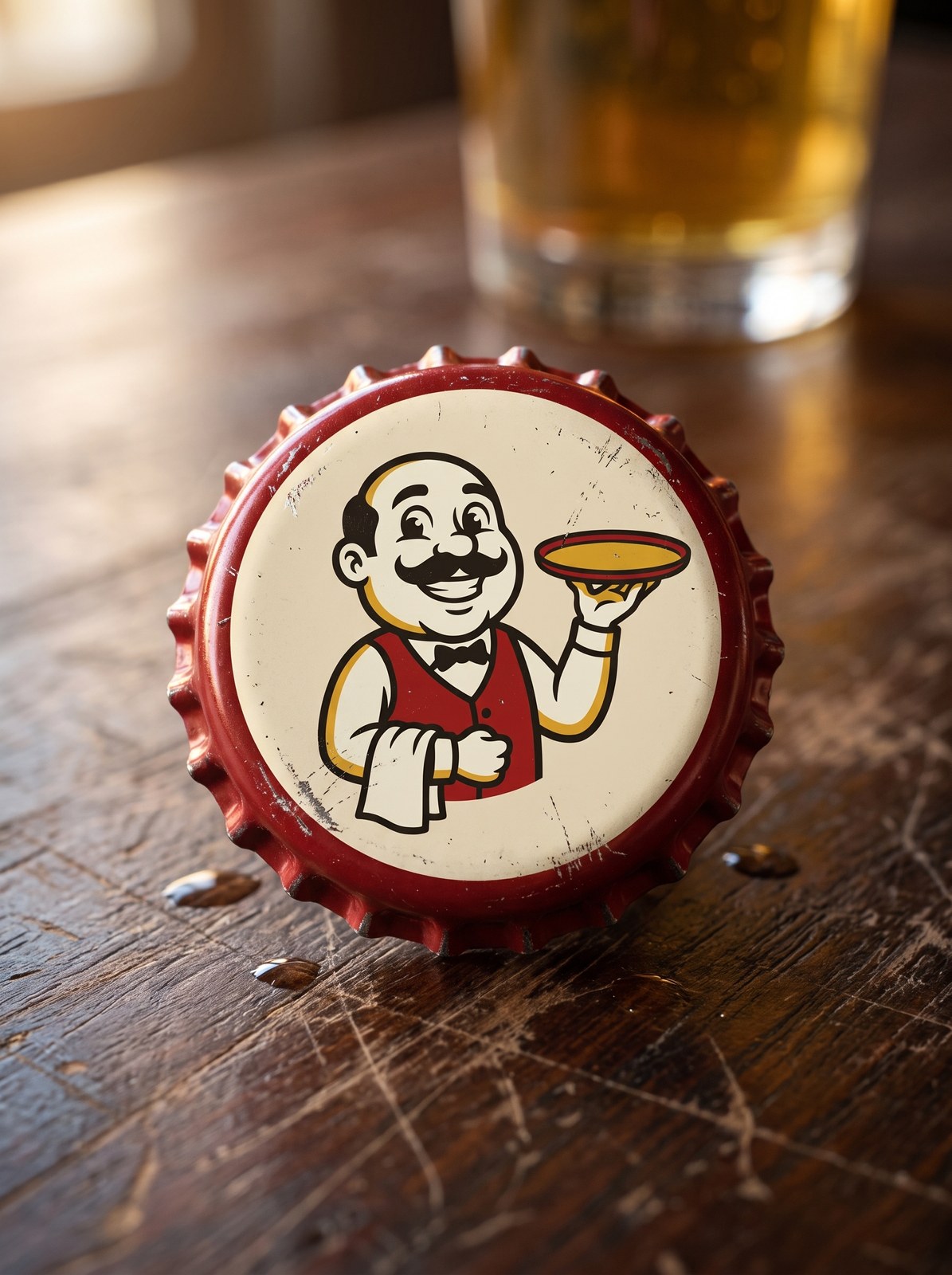 La chapa de Mesa Trece sobre la barra